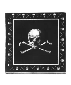 ESPA - Funny Fashion 20 Serviettes En Papier Pirate, Noir Et Blanc