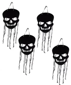 ESPA - Funny Fashion 4 Décorations De Crâne à Suspendre De 64cm
