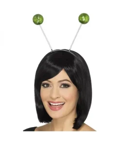 Smiffys Antennes Boules Pailletées Vert