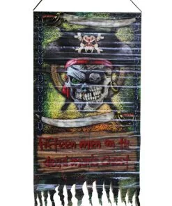 Bannière De Pirate Pour Décoration 120 X 55 Cm
