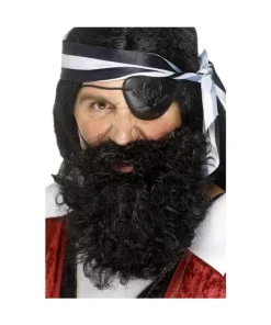 Smiffys Barbe Pirate Noire Avec élastique