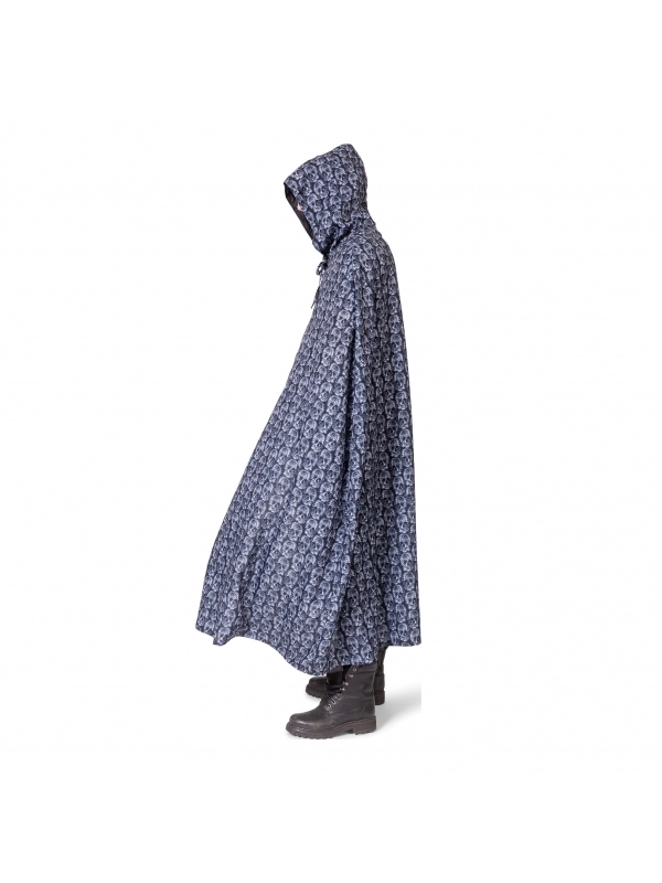 Cape Faucheuse Avec Capuche Adulte, Crânes Imprimés 3 Cape Faucheuse Avec Capuche Adulte, Crânes Imprimés – Image 3