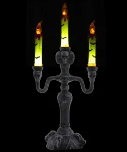 Mon deguisement Magasin -Mon deguisement Magasin chandelier halloween squelette et lumiere 40 cm 1