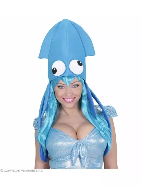 WIDMANN Chapeau Calamar Géant 4 Couleurs Assorties 2 WIDMANN Chapeau Calamar Géant 4 Couleurs Assorties – Image 2