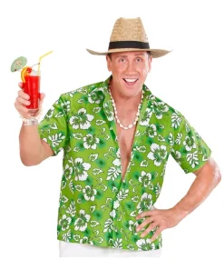 WIDMANN Chemise Hawaïenne Verte Homme (M/L Au XXL)