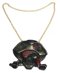 Collier De Pirate Avec Chaine Et Pendentif