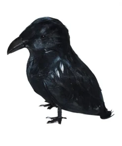 ESPA - Funny Fashion Corbeau Noir Avec Plumes - 9 Cm