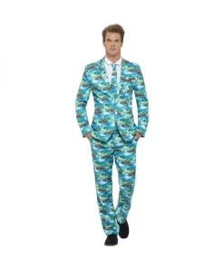 Smiffys Costume Aloha (veste, Pantalon, Cravate)
