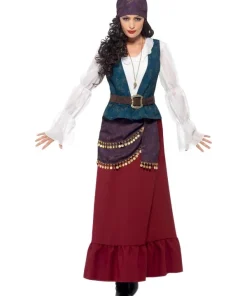 Smiffys Costume Belle Flibustière Luxe (robe, Ceinture, Bandana Et Collier) -Mon deguisement Magasin costume belle flibustiere luxe 10 2