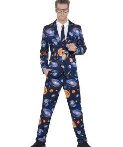 Smiffys Costume Sexy Homme Bleu, Motifs L'espace (veste, Pantalon, Cravate) -Mon deguisement Magasin costume sexy homme bleu motifs l espace veste pantalon cravate 2