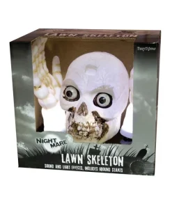 ESPA - Funny Fashion Crâne Avec Mains, Lumière Et Son (décoration D'intérieur Ou D'extérieur)