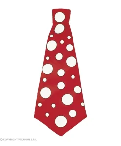 WIDMANN Cravate De Clown Rouge à Pois Blancs