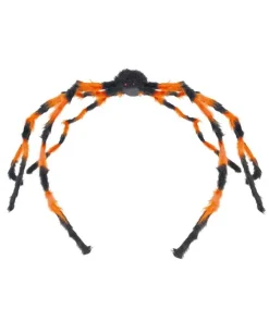 ESPA - Funny Fashion Décoration Halloween : Araignée Géante Orange Et Noire De 2m