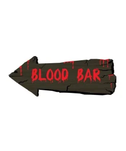 Décoration Murale Halloween 50cm "Blood Bar"
