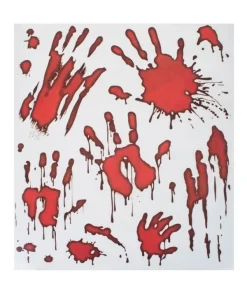ESPA - Funny Fashion Décoration Pour Fenêtres (Stickers Halloween, Mains Tachées De Sang)