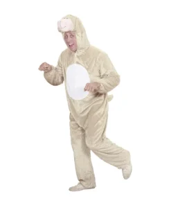 WIDMANN Déguisement Agneau En Peluche Beige Adulte -Mon deguisement Magasin deguisement agneau en peluche beige adulte 1 3