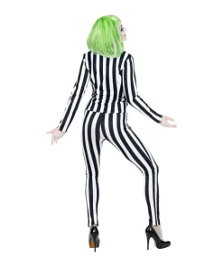 WIDMANN Déguisement Clown Fantôme, Femme, Noir Et Blanc (veste, Pantalon, Cravate) -Mon deguisement Magasin deguisement clown fantome femme noir et blanc veste pantalon cravate 2