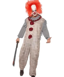 Smiffys Déguisement Clown Vintage Gris Adulte (combinaison, Collerette)