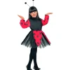 WIDMANN Déguisement Coccinelle Fille Rouge Et Noir (robe, Antennes)