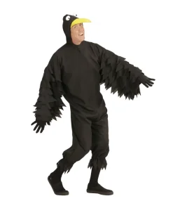 WIDMANN Déguisement Corbeau Homme (combinaison à Capuche/masque)