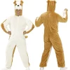 WIDMANN Déguisement De Chien Bulldog, Adulte (combinaison à Capuche Avec Masque)