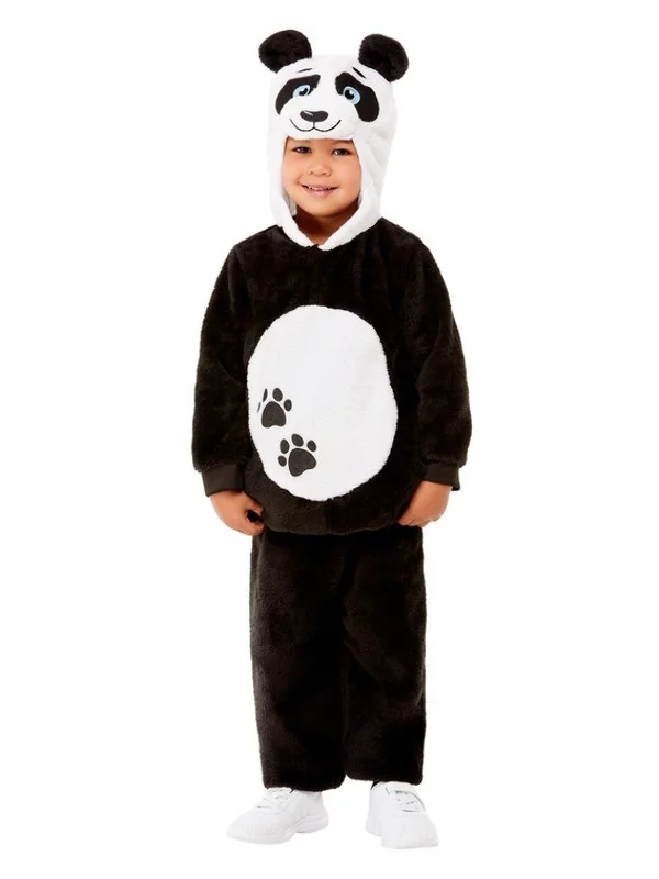 Smiffys Déguisement De Panda Mixte Pour Tout-petit, Noir (Haut Avec Capuche Et Pantalon) 1 Smiffys Déguisement De Panda Mixte Pour Tout-petit, Noir (Haut Avec Capuche Et Pantalon)