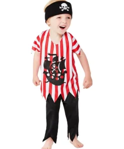 Smiffys Déguisement De Pirate Pour Tout-petit 1 à 4 Ans (haut, Pantalon, Et Bandana)