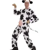 WIDMANN Déguisement De Vache Homme (combinaison Avec Mamelles, Coiffe Avec Cornes)