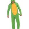 Smiffys Déguisement Dinosaure Vert Adulte (combinaison Avec Capuche Et Queue)