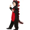 WIDMANN Déguisement Dragon Rouge Et Noir Enfant (combinaison Avec Capuche)