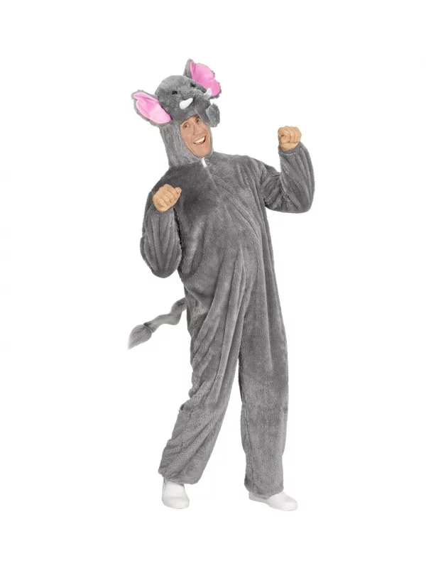 WIDMANN Déguisement Eléphant Gris, Adulte (combinaison à Capuche Avec Masque) 2 WIDMANN Déguisement Eléphant Gris, Adulte (combinaison à Capuche Avec Masque) – Image 2