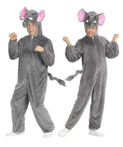 WIDMANN Déguisement Eléphant Gris, Adulte (combinaison à Capuche Avec Masque)