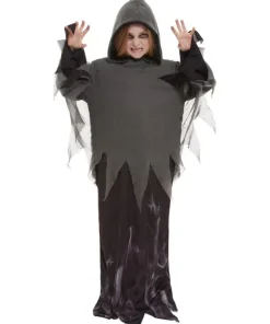 Smiffys Déguisement Fantôme Noir Garçon (robe Longue à Capuche)