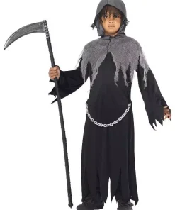 Smiffys Déguisement Faucheuse De La Mort Garçon ( Robe Et Capuche)