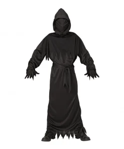 WIDMANN Déguisement Faucheuse De La Mort Noir Garçon Avec Masque
