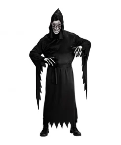 WIDMANN Déguisement Faucheuse Homme, Noir Avec Masque Du M Au XXL