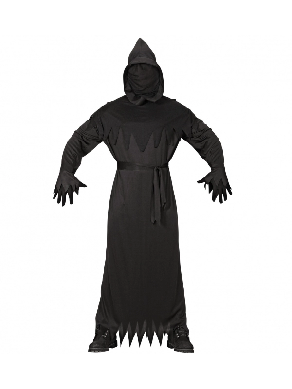 WIDMANN Déguisement Faucheuse Noir Homme Avec Masque Du S Au XXXL 2 WIDMANN Déguisement Faucheuse Noir Homme Avec Masque Du S Au XXXL – Image 2