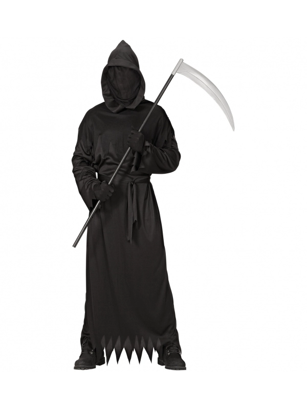WIDMANN Déguisement Faucheuse Noir Homme Avec Masque Du S Au XXXL 3 WIDMANN Déguisement Faucheuse Noir Homme Avec Masque Du S Au XXXL – Image 3