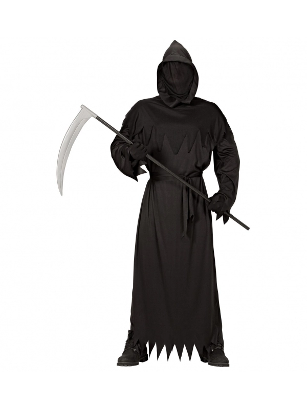 WIDMANN Déguisement Faucheuse Noir Homme Avec Masque Du S Au XXXL 1 WIDMANN Déguisement Faucheuse Noir Homme Avec Masque Du S Au XXXL