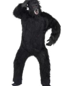 Smiffys Déguisement Gorille Noir Adulte (combinaison, Masque, Pieds Et Mains)