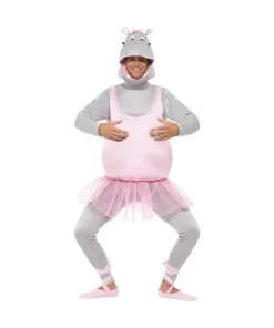 Smiffys Déguisement Hippopotame Ballerine Adulte (haut, Pantalon, Coiffe, Couvre-chaussures)