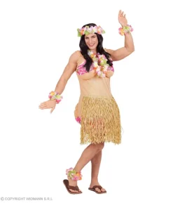 WIDMANN Déguisement Humour Hawaïenne Homme (combinaison Femme Forte Avec Bikini Et Jupe Hula) -Mon deguisement Magasin deguisement humour hawaienne homme combinaison femme forte avec bikini et jupe hula 2