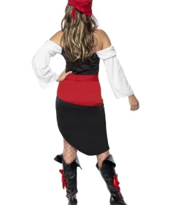Smiffys Déguisement Jeune Femme Pirate (jupe, Haut, Ceinture Et Foulard) -Mon deguisement Magasin deguisement jeune femme pirate jupe haut ceinture et foulard 2