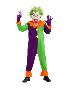 WIDMANN Déguisement Joker Démoniaque Enfant (costume, Masque)