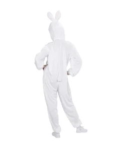 WIDMANN Déguisement Lapin Adulte Mixte Rose Et Blanc (combinaison à Capuche Avec Masque) -Mon deguisement Magasin deguisement lapin adulte mixte rose et blanc combinaison a capuche avec masque 3