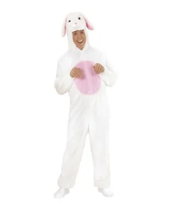 WIDMANN Déguisement Lapin En Peluche Blanc Adulte -Mon deguisement Magasin deguisement lapin en peluche blanc adulte 1 2