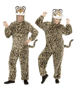WIDMANN Déguisement Léopard Adulte En Peluche (combinaison à Capuche Avec Masque)
