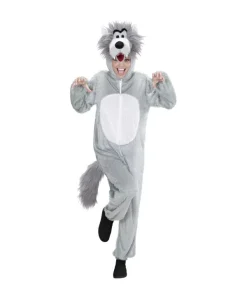 WIDMANN Déguisement Loup Adulte Mixte ( Combinaison à Capuche Avec Masque) -Mon deguisement Magasin deguisement loup adulte mixte combinaison a capuche avec masque 2