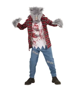WIDMANN Déguisement Loup-Garou Enfant (Chemise Avec T-shirt, Pantalon, Gants, Masque)