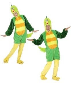 WIDMANN Déguisement Oiseau Vert Adulte En Peluche (combinaison à Capuche/masque)